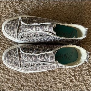 Blowfish leopard slip on sneakers